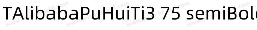 TAlibabaPuHuiTi3 75 semiBold字体转换